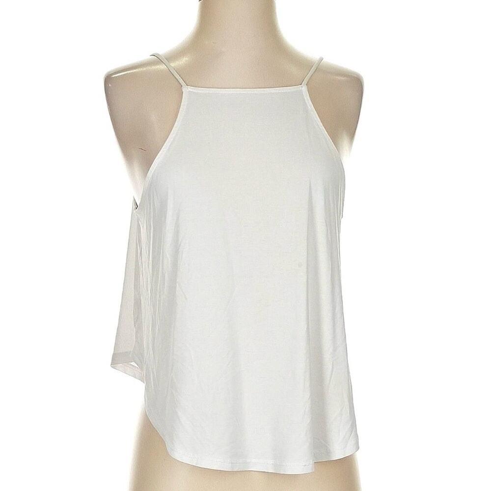 Silence + Noise White Layered Cami Tank Size S | Flowy